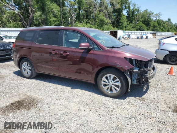 2018 Kia Sedona LX with VIN KNDMB5C10J6357318, listed as a Copart auction lot 54862705 with 64,474 mi miles and Salvage Title. Bid and sale history available at DreamBid. Image 4.