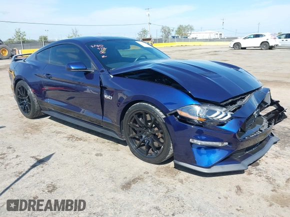 2018 Ford Mustang GT with VIN 1FA6P8CFXJ5166072, listed as a IAAI auction lot 42035790 with 46,806 mi miles and . Bid and sale history available at DreamBid. Image 1.