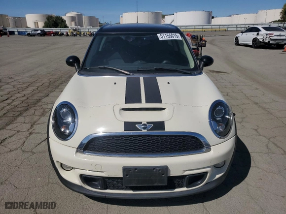 2013 MINI Cooper Clubman S with VIN WMWZG3C59DT576134, listed as a Copart auction lot 51155015 with 109,090 mi miles and Salvage Title. Bid and sale history available at carsss.com. Image 5.