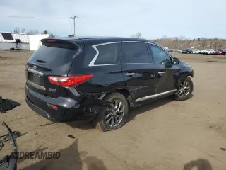 2015 Infiniti QX60 with VIN 5N1AL0MMXFC542315, listed as a Copart auction lot 51529225 with 128,459 mi miles and Salvage Title. Bid and sale history available at carsss.com. Image 3.
