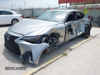 2023 Lexus IS 350 F Sport with VIN JTHGZ1B29P5068608, listed as a IAAI auction lot 42467225 with 17,266 mi miles and . Bid and sale history available at DreamBid. Image 2.