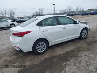 2022 Hyundai Accent SE with VIN 3KPC24A61NE184994, listed as a IAAI auction lot 41952958 with 18,851 mi miles and . Bid and sale history available at carsss.com. Image 4.