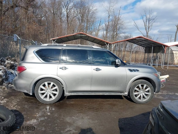 2012 Infiniti QX56 7-passenger with VIN JN8AZ2NE8C9021645, listed as a IAAI auction lot 41409392 with NaN miles. Bid and sale history available at carsss.com. Image 13.