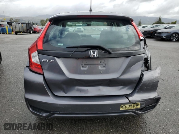 2019 Honda Fit LX with VIN 3HGGK5H41KM711415, listed as a Copart auction lot 45196655 with 67,762 mi miles and Salvage Title. Bid and sale history available at carsss.com. Image 6.