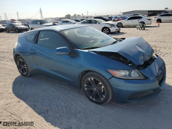 2015 Honda CR-Z with VIN JHMZF1D41FS003462, listed as a Copart auction lot 74461814 with 67,264 mi miles and Salvage Title. Bid and sale history available at carsss.com. Image 4.
