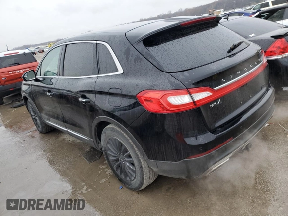 2016 Lincoln MKX Select with VIN 2LMTJ6KR6GBL50573, listed as a Copart auction lot 82331484 with 129,121 mi miles and Salvage Title. Bid and sale history available at carsss.com. Image 2.