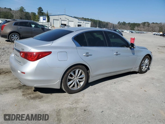 2014 Infiniti Q50 Premium with VIN JN1BV7AP3EM692322, listed as a Copart auction lot 47086715 with 136,861 mi miles and Salvage Title. Bid and sale history available at carsss.com. Image 3.