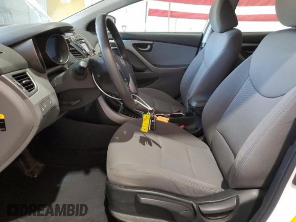 2014 Hyundai Elantra SE with VIN 5NPDH4AE0EH494317, listed as a Copart auction lot 56297895 with 87,835 mi miles and Salvage title. Bid and sale history available at DreamBid. Image 7.