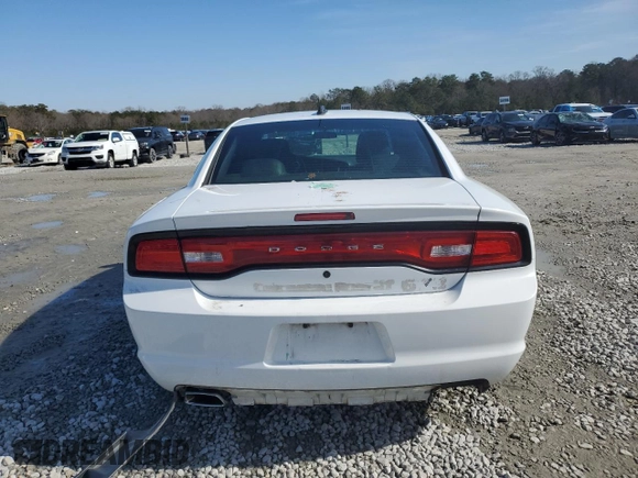 2012 Dodge Charger Police with VIN 2C3CDXAG7CH240124, listed as a Copart auction lot 42676875 with 121,937 mi miles and Salvage Title. Bid and sale history available at carsss.com. Image 6.