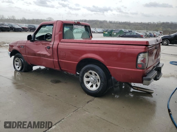 2000 Ford Ranger XL with VIN 1FTYR10C1YPC03166, listed as a Copart auction lot 51484215 with 116,072 mi miles and Salvage Title. Bid and sale history available at carsss.com. Image 2.