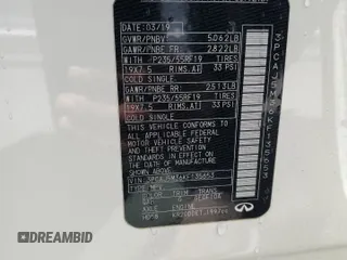 2019 Infiniti QX50 Luxe with VIN 3PCAJ5M36KF135653, listed as a Copart auction lot 58229595 with 108,929 mi miles and Clean title. Bid and sale history available at DreamBid. Image 13.
