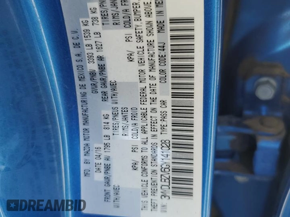 2016 Scion iA z VIN 3MYDLBZV6GY141028, wystawiony jako Copart lot #55264655 z przebiegiem 110 327 mil mil oraz Czysty tytuł • Clean title. Historia ofert i sprzedaży dostępna na DreamBid. Obrazek 12.