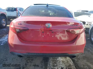 2020 Alfa Romeo Giulia with VIN ZARFANAN9L7632379, listed as a Copart auction lot 87898205 with 49,905 mi miles and Salvage Title. Bid and sale history available at carsss.com. Image 6.