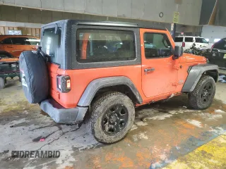 2018 Jeep Wrangler Sport S with VIN 1C4GJXAG6JW179854, listed as a Copart auction lot 47454665 with 53,011 mi miles and Clean Title. Bid and sale history available at DreamBid. Image 3.