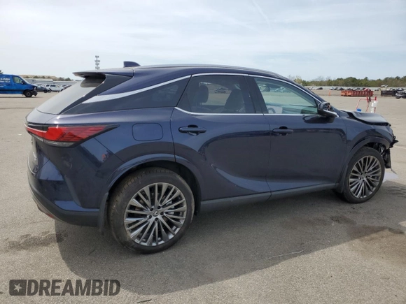 2024 Lexus RX 450h+ Luxury with VIN JTJCJMGA5R2022672, listed as a Copart auction lot 53726055 with 3,963 mi miles and Salvage title. Bid and sale history available at DreamBid. Image 3.