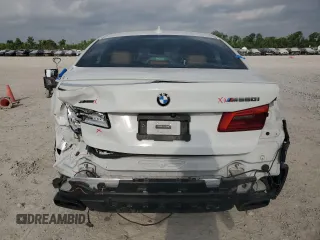2018 BMW 5 Series M550i xDrive with VIN WBAJB9C58JG464461, listed as a Copart auction lot 53626575 with 62,436 mi miles and Salvage Title. Bid and sale history available at carsss.com. Image 6.