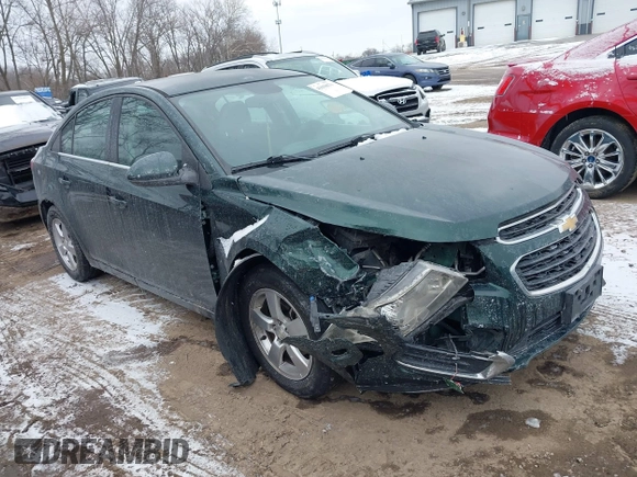 2015 Chevrolet Cruze LT with VIN 1G1PC5SB5F7217036, listed as a IAAI auction lot 41618670 with 141,615 mi miles and . Bid and sale history available at DreamBid. Image 1.