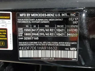 2017 Mercedes-Benz GLS 550 with VIN 4JGDF7DE1HA918632, listed as a Copart auction lot 49930205 with 122,610 mi miles and Salvage title. Bid and sale history available at DreamBid. Image 13.