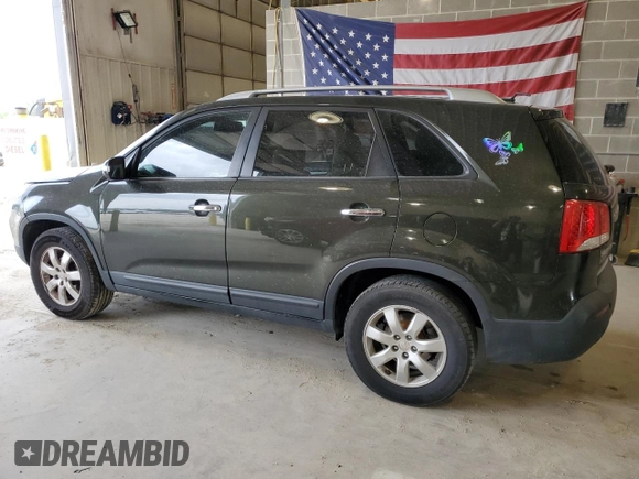 2011 Kia Sorento LX with VIN 5XYKT3A12BG138645, listed as a Copart auction lot 53482805 with 182,387 mi miles and Salvage Title. Bid and sale history available at DreamBid. Image 2.