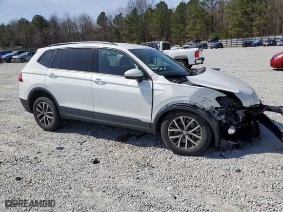 2021 Volkswagen Tiguan S with VIN 3VV1B7AX4MM061312, listed as a Copart auction lot 47909185 with 42,100 mi miles and Salvage Title. Bid and sale history available at carsss.com. Image 4.