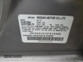 2002 Nissan Maxima GXE с VIN JN1DA31D12T414295, выставлен на аукционе Copart как лот 83090944 с пробегом 175 456 миль миль и Списание • Salvage title. История ставок и продаж доступна на DreamBid. Изображение 14.