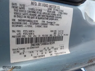 2008 Mercury Grand Marquis LS with VIN 2MEHM75V88X618599, listed as a IAAI auction lot 41698391 with 238,557 mi miles. Bid and sale history available at carsss.com. Image 9.