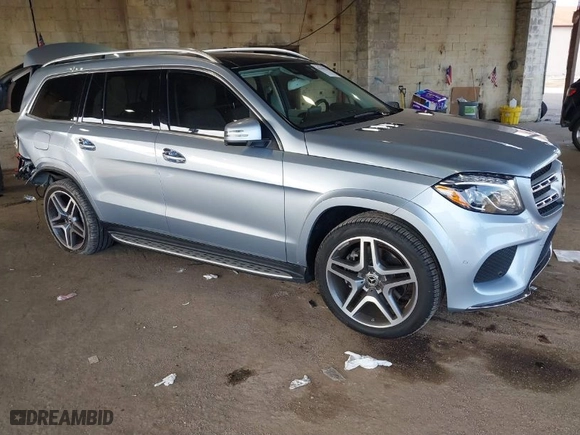 2018 Mercedes-Benz GLS with VIN 4JGDF7DE0JB011693, listed as a IAAI auction lot 41190111 with 38,746 mi miles. Bid and sale history available at carsss.com. Image 1.