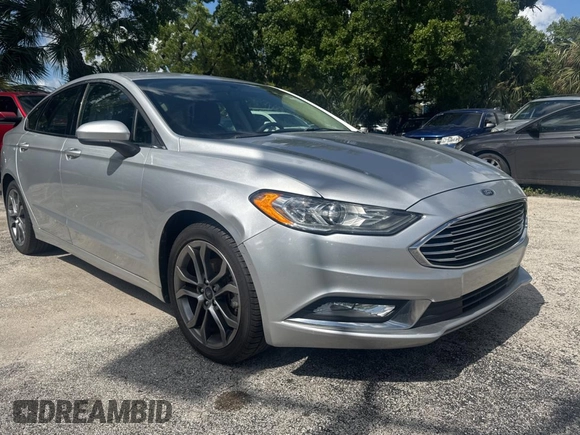 2017 Ford Fusion SE with VIN 3FA6P0HDXHR332901, listed as a Copart auction lot 62297555 with 160,529 mi miles and Clean title. Bid and sale history available at DreamBid. Image 1.