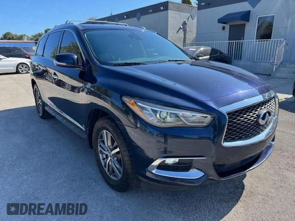 2020 Infiniti QX60 Luxe with VIN 5N1DL0MM9LC538281, listed as a Copart auction lot 56608075 with 130,337 mi miles and Non Repairable. Bid and sale history available at DreamBid. Image 4.