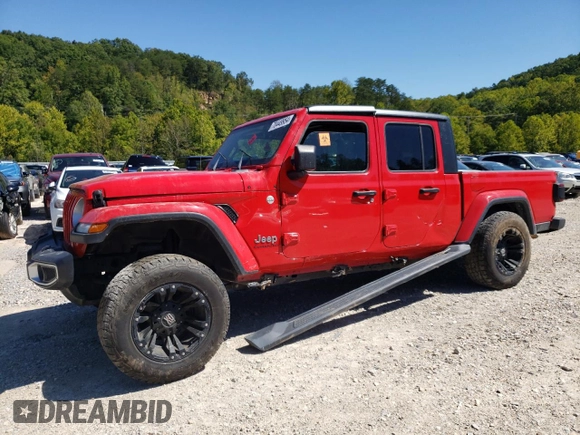 2022 Jeep Gladiator Overland with VIN 1C6HJTFG6NL103412, listed as a Copart auction lot 70449954 with Not provided miles and Salvage title. Bid and sale history available at DreamBid. Image 1.