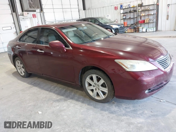 2007 Lexus ES with VIN JTHBJ46G272107422, listed as a IAAI auction lot 41988857 with 188,998 mi miles. Bid and sale history available at carsss.com. Image 1.