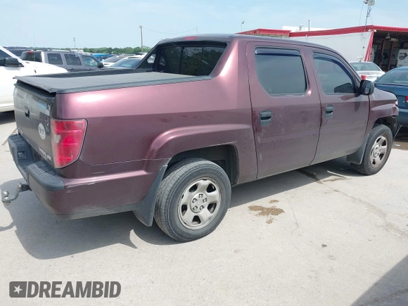 2009 Honda Ridgeline RT with VIN 5FPYK16239B109716, listed as a IAAI auction lot 42068772 with 206,649 mi miles. Bid and sale history available at carsss.com. Image 4.