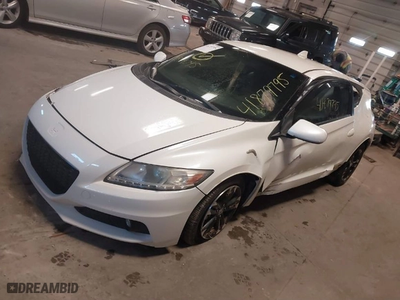 2014 Honda CR-Z EX with VIN JHMZF1D65ES001052, listed as a IAAI auction lot 41879795 with 1 mi miles. Bid and sale history available at carsss.com. Image 2.