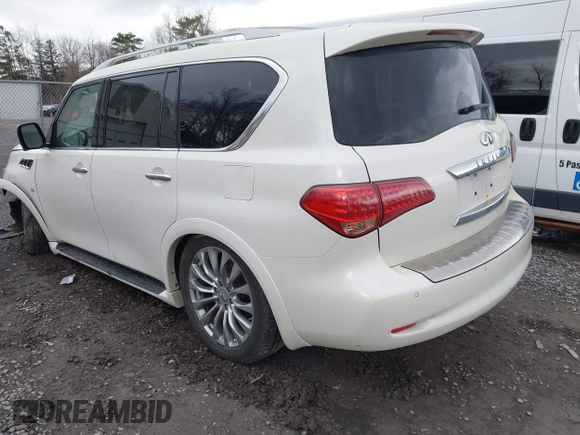 2017 Infiniti QX80 with VIN JN8AZ2NCXH9430364, listed as a IAAI auction lot 41968583 with 159,169 mi miles and . Bid and sale history available at DreamBid. Image 3.