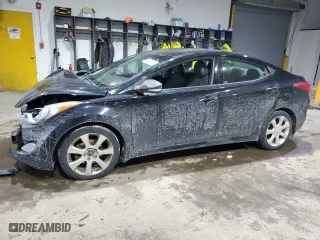 2013 Hyundai Elantra Limited PZEV with VIN 5NPDH4AE9DH293367, listed as a Copart auction lot 42406695 with 132,008 mi miles and Salvage Title. Bid and sale history available at carsss.com. Image 1.