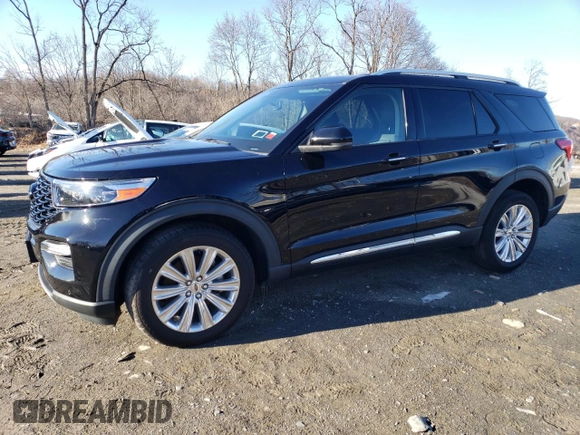 2021 Ford Explorer Limited with VIN 1FM5K8FW7MNA11379, listed as a Copart auction lot 43554485 with 48,455 mi miles and Salvage Title. Bid and sale history available at carsss.com. Image 1.