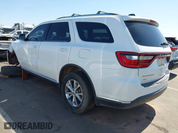 2015 Dodge Durango Limited with VIN 1C4RDJDG0FC795602, listed as a IAAI auction lot 42454633 with Not provided miles and . Bid and sale history available at DreamBid. Image 3.
