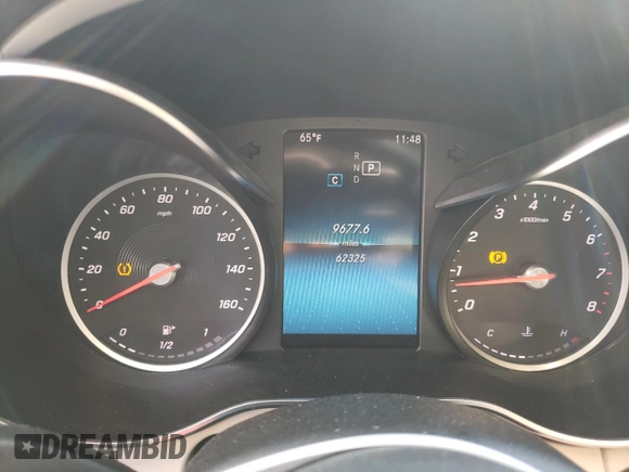 2019 Mercedes-Benz C 300 with VIN 55SWF8EB1KU285750, listed as a Copart auction lot 48624055 with 62,325 mi miles and Salvage Title. Bid and sale history available at DreamBid. Image 9.