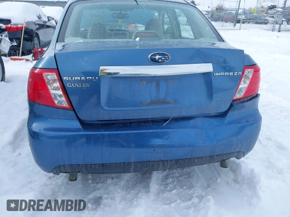 2008 Subaru Impreza Sedan (Natl) i with VIN JF1GE616X8H517573, listed as a IAAI auction lot 41619991 with 149,696 mi miles. Bid and sale history available at carsss.com. Image 6.