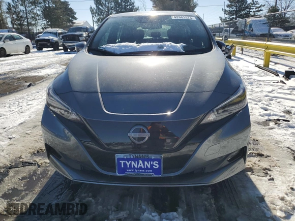 2025 Nissan LEAF SV Plus with VIN 1N4CZ1CV7SC565286, listed as a Copart auction lot 42602975 with 207 mi miles and Salvage Title. Bid and sale history available at carsss.com. Image 5.