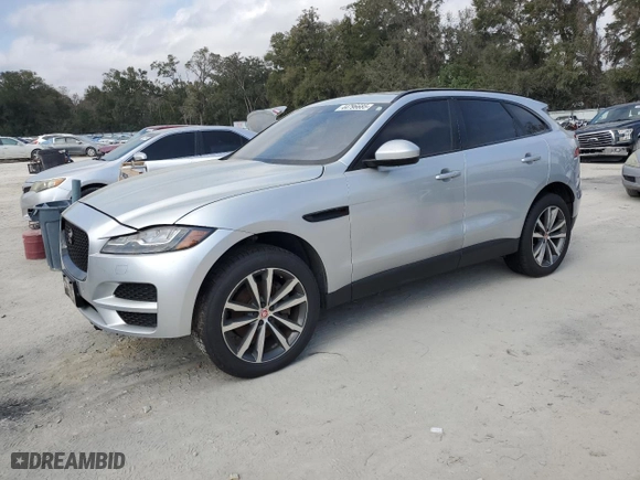 2017 Jaguar F-PACE 35t Prestige with VIN SADCK2BV1HA881166, listed as a Copart auction lot 44796685 with 80,253 mi miles and Salvage Title. Bid and sale history available at carsss.com. Image 1.