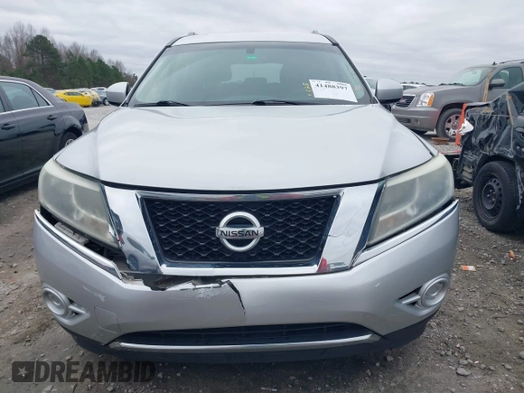 2015 Nissan Pathfinder S with VIN 5N1AR2MN9FC669494, listed as a IAAI auction lot 41488397 with 122,270 mi miles. Bid and sale history available at carsss.com. Image 12.