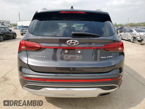 2021 Hyundai Santa Fe Limited with VIN 5NMS4DAL2MH343332, listed as a Copart auction lot 50752055 with 91,219 mi miles and Salvage Title. Bid and sale history available at carsss.com. Image 6.