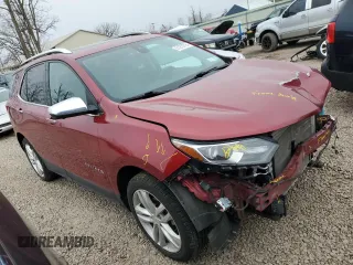 2019 Chevrolet Equinox Premier with VIN 3GNAXXEV9KS525865, listed as a Copart auction lot 51270795 with 59,387 mi miles and Salvage Title. Bid and sale history available at DreamBid. Image 4.