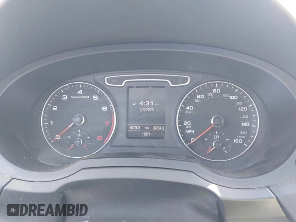 2015 Audi Q3 Premium Plus with VIN WA1EFCFS7FR010697, listed as a IAAI auction lot 41948566 with 167,001 mi miles and . Bid and sale history available at DreamBid. Image 7.