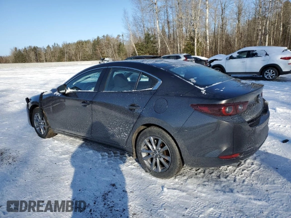 2025 Mazda 3 S Preferred with VIN JM1BPACM0S1751024, listed as a Copart auction lot 86953184 with 10,897 mi miles and Salvage Title. Bid and sale history available at DreamBid. Image 2.