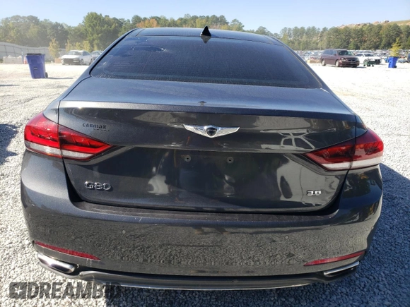 2018 Genesis G80 3.8L with VIN KMHGN4JE0JU225008, listed as a Copart auction lot 75508824 with 98,453 mi miles and Clean Title. Bid and sale history available at carsss.com. Image 6.