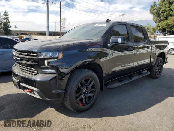 2022 Chevrolet Silverado 1500 RST with VIN 1GCPWDED5NZ142606, listed as a Copart auction lot 79077014 with 26,769 mi miles and Salvage Title. Bid and sale history available at carsss.com. Image 1.