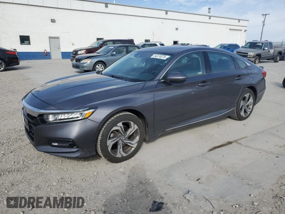 2018 Honda Accord EX-L z VIN 1HGCV1F50JA152896, wystawiony jako Copart lot #54374375 z przebiegiem 88 564 mil mil oraz Szkoda całkowita • Salvage title. Historia ofert i sprzedaży dostępna na DreamBid. Obrazek 1.