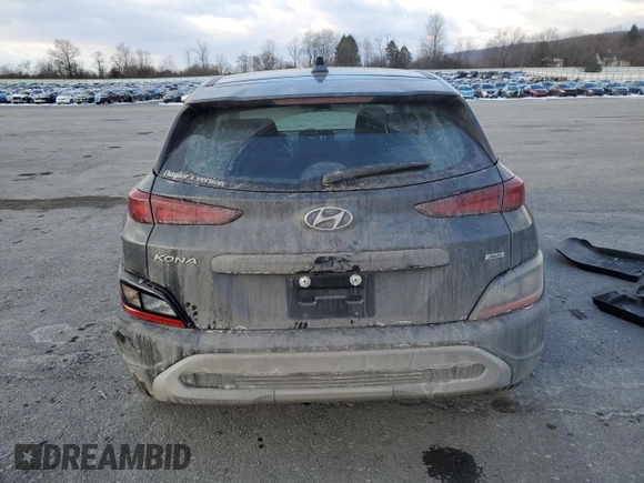 2022 Hyundai Kona SE with VIN KM8K2CAB6NU915757, listed as a Copart auction lot 42682815 with 27,967 mi miles and Salvage Title. Bid and sale history available at carsss.com. Image 6.